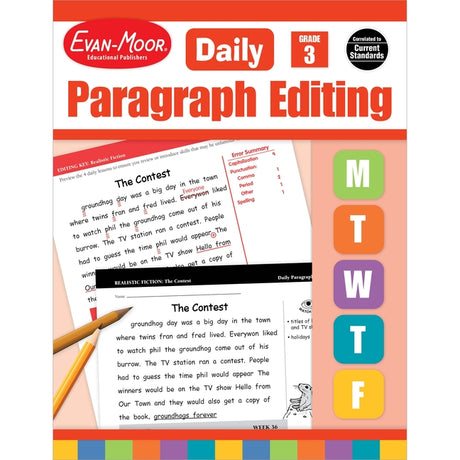 Daily Paragraph Editing, Grade 3 Teacher's Editionls-Cpq -- Evan-Moor Educational Publishers, Paperback