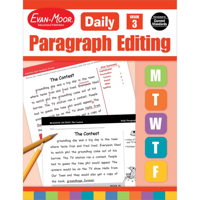 Daily Paragraph Editing Grade 3 by Evan-Moor Educational Publishers