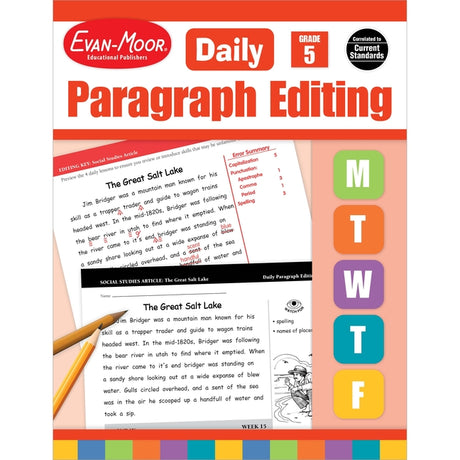 Daily Paragraph Editing, Grade 6 Te-Ls Cpq -- Evan-Moor Educational Publishers, Paperback