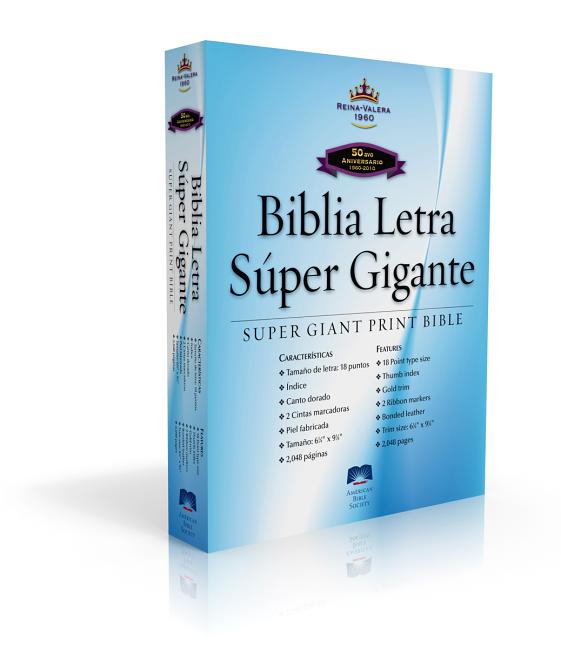 Spanish Super Giant Print Bible-Rvr 1960 -- American Bible Society, Bible