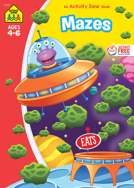 School Zone Mazes 64-Page Workbook by Zone, School