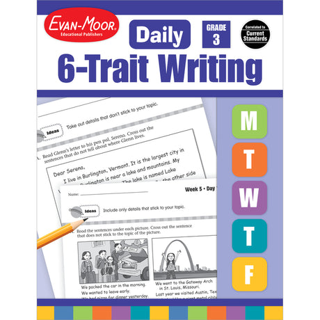 Daily 6-Trait Writing Grade 3 Te -- Evan-Moor Educational Publishers, Paperback