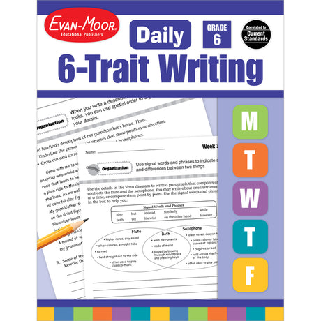 Daily 6-Trait Writing Grade 6+ Te -- Evan-Moor Educational Publishers, Paperback