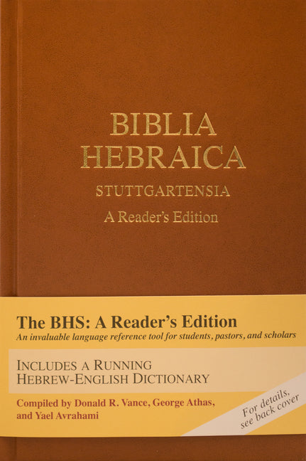 Biblia Hebraica Stuttgartensia (Bhs), a Reader's Edition, Hardcover (Hardcover) -- Karl Elliger, Hardcover