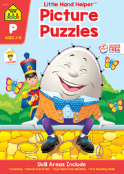 School Zone Picture Puzzles Workbook with Stickers by Zone, School