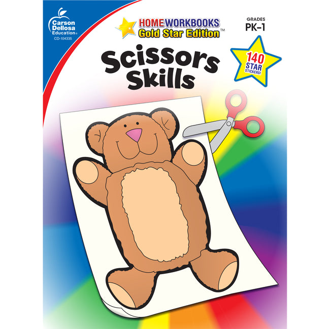 Scissors Skills, Grades Pk - 1: Gold Star Edition Volume 17 -- Carson Dellosa Education, Paperback
