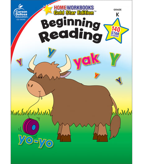 Beginning Reading, Grade K: Gold Star Edition Volume 3 -- Carson Dellosa Education, Paperback