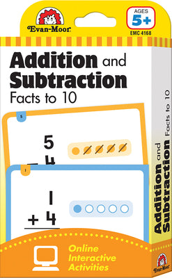 Flashcards: Beginning Addition and Subtraction Facts to 10 by Evan-Moor Educational Publishers
