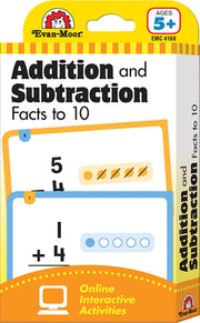 Flashcards: Beginning Addition and Subtraction Facts to 10 by Evan-Moor Educational Publishers