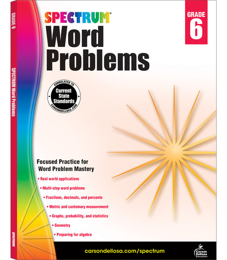 Word Problems, Grade 6: Volume 79 -- Spectrum, Paperback