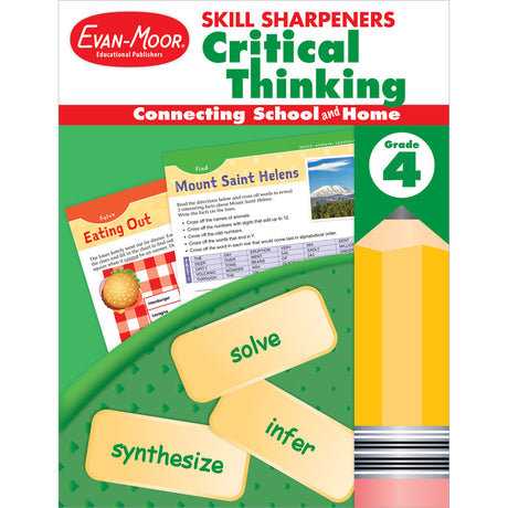 Skill Sharpeners: Critical Thinking Grade 4 -- Evan-Moor Educational Publishers, Paperback