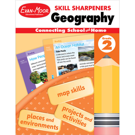 Skill Sharpeners: Geography, Grade 2 -- Evan-Moor Educational Publishers, Paperback