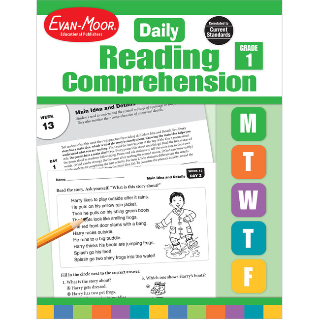 Daily Reading Comprehension, Grade 1 by Evan-Moor Educational Publishers