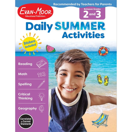 Daily Summer Activities Moving from 2nd to 3rd Gr -- Evan-Moor Educational Publishers, Paperback