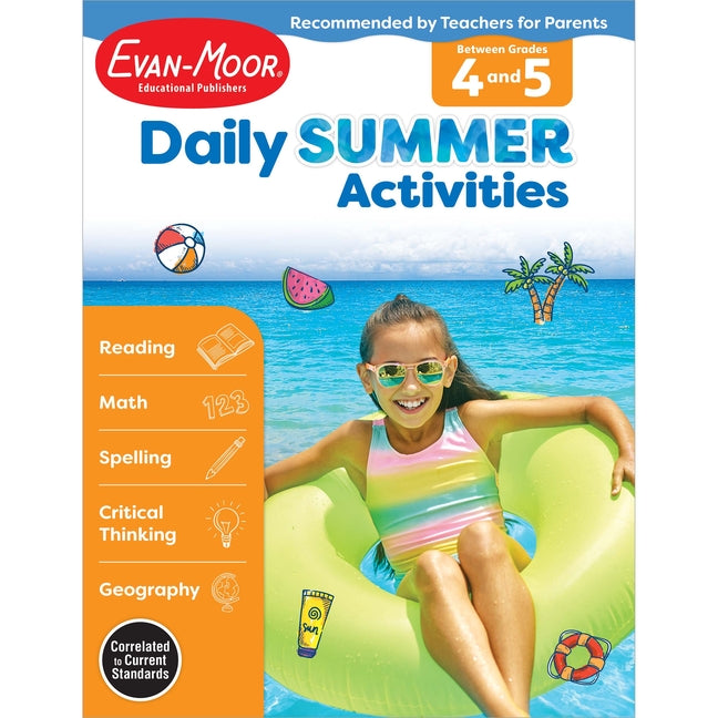Daily Summer Activities Moving from 4th to 5th Gr -- Evan-Moor Educational Publishers, Paperback