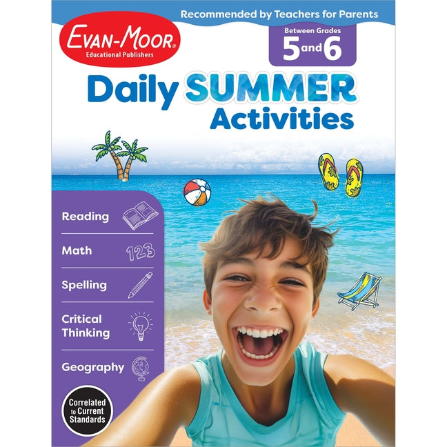 Daily Summer Activities: Moving from 5th Grade to 6th Grade, Grades 5-6 by Evan-Moor Educational Publishers