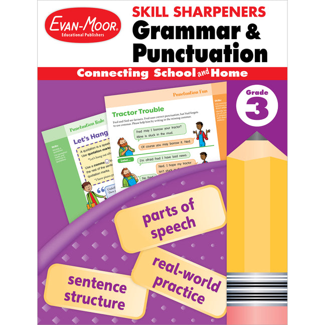 Skill Sharpeners: Grammar and Punctuation, Grade 3 -- Evan-Moor Educational Publishers, Paperback