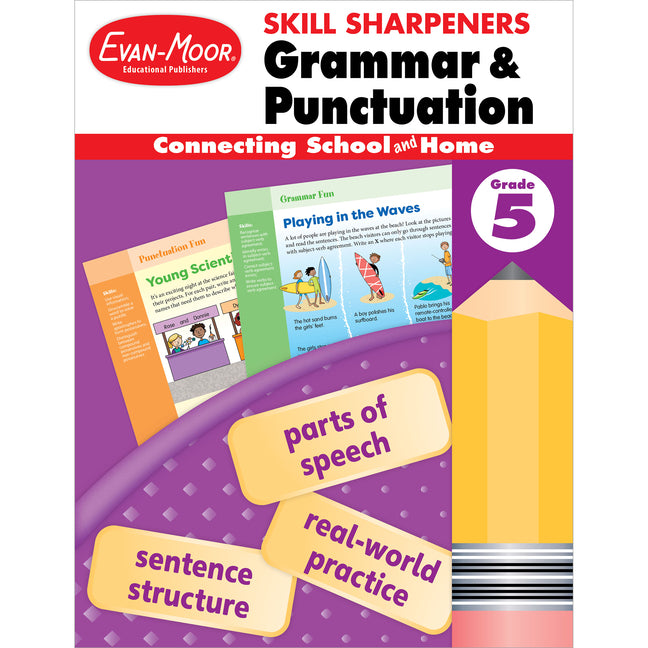 Skill Sharpeners Grammar and Punctuation, Grade 5 by Evan-Moor