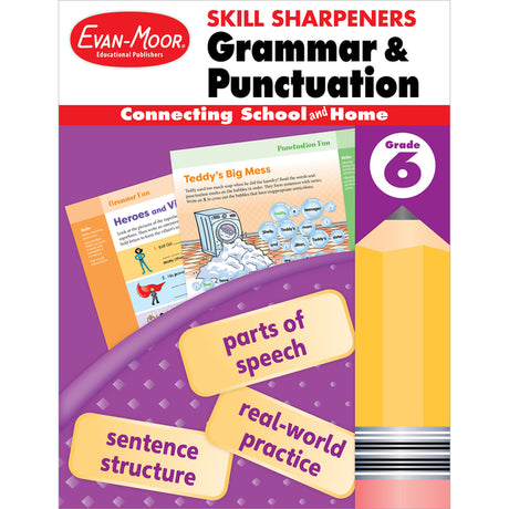 Skill Sharpeners: Grammar and Punctuation, Grade 6 -- Evan-Moor Educational Publishers, Paperback