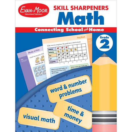Skill Sharpeners: Math, Grade 2 -- Evan-Moor Educational Publishers, Paperback