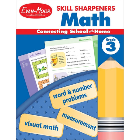 Skill Sharpeners: Math, Grade 3 -- Evan-Moor Educational Publishers, Paperback