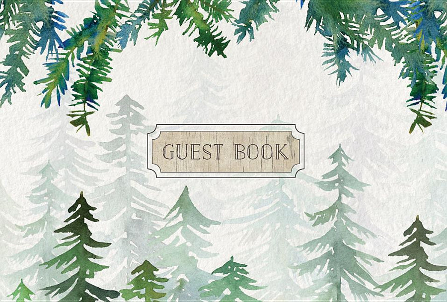 Guest Book Cabin Edition -- Editors of Rock Point, Hardcover