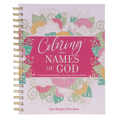 Coloring Devotional Names of God Wirebound by Christian Art Gifts