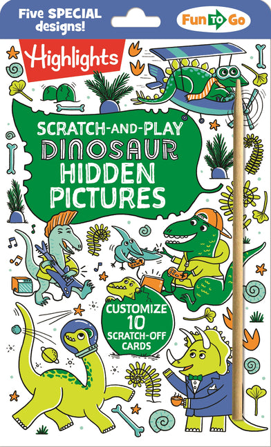 Scratch-And-Play Dinosaur Hidden Pictures -- Highlights, Paperback