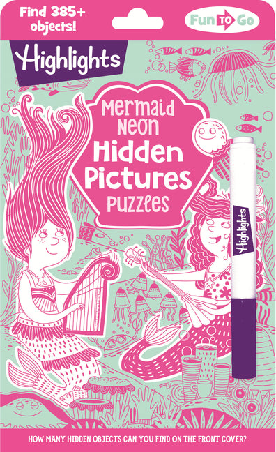 Mermaid Neon Hidden Pictures Puzzles -- Highlights, Paperback