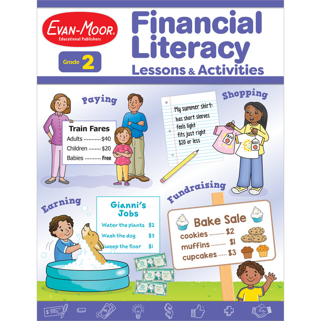 Financial Literacy Lessons and Activities, Grade 2 - Teacher Resource by Evan-Moor Corporation