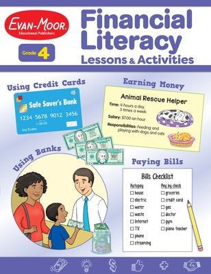 Financial Literacy Lessons and Activities, Grade 4 -- Evan-Moor Educational Publishers, Paperback