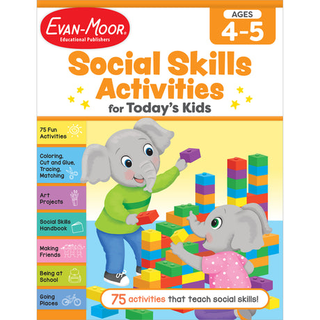 Social Skills Activities for Today's Kids, Ages 4-5 -- Evan-Moor Educational Publishers, Paperback