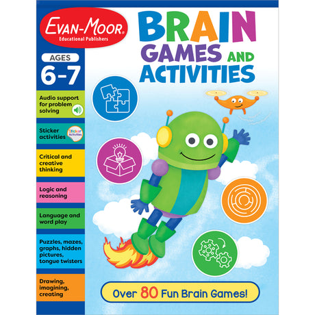 Brain Games and Activities, Ages 6-7 -- Evan-Moor Educational Publishers, Paperback