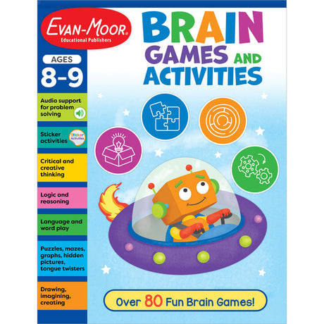 Brain Games and Activities, Ages 8-9 -- Evan-Moor Educational Publishers, Paperback