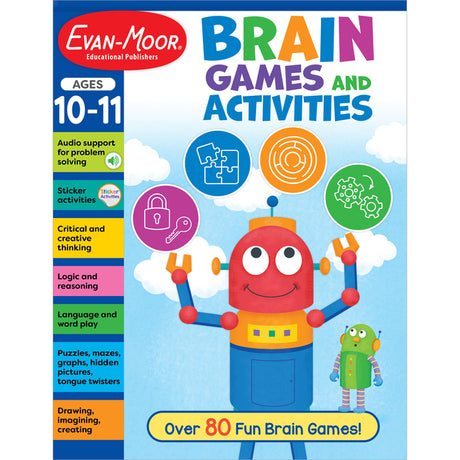 Brain Games and Activities, Ages 10-11 -- Evan-Moor Educational Publishers, Paperback