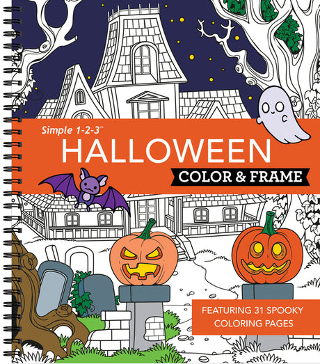 Color & Frame - Halloween (Coloring Book) -- New Seasons, Spiral