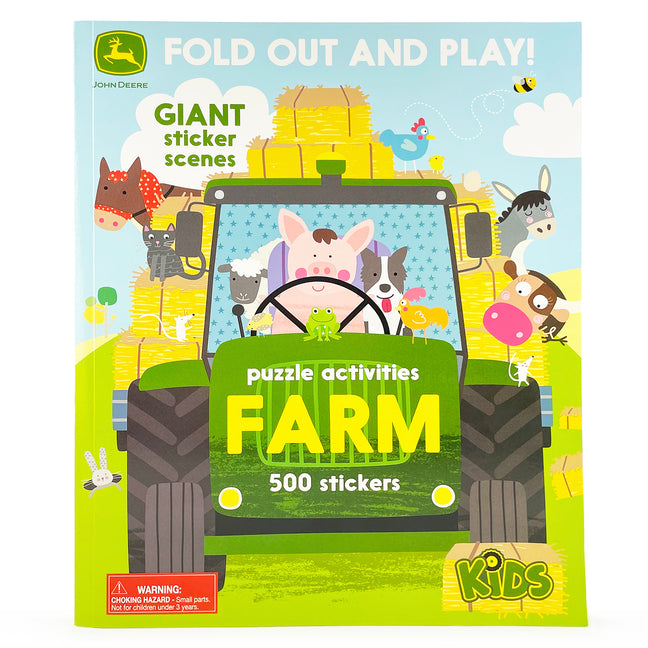 John Deere Kids Farm: 500 Stickers and Puzzle Activities: Fold Out and Play! by Parragon Books