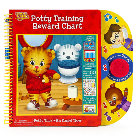 Daniel Tiger Potty Training Reward Chart -- Cottage Door Press, Spiral