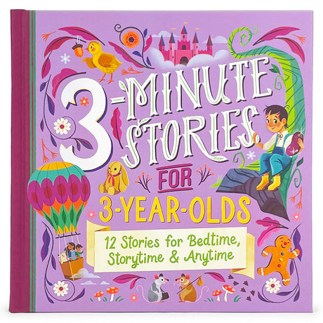 3-Minute Stories for 3-Year-Olds -- Cottage Door Press, Hardcover