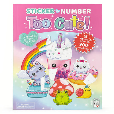Sticker by Number Too Cute! -- Cottage Door Press, Paperback