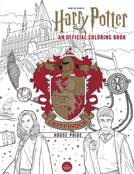 Harry Potter: Gryffindor House Pride: The Official Coloring Book: (Gifts Books for Harry Potter Fans, Adult Coloring Books) -- Insight Editions, Paperback