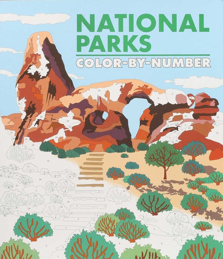 National Parks Color-By-Number -- Editors of Thunder Bay Press, Paperback