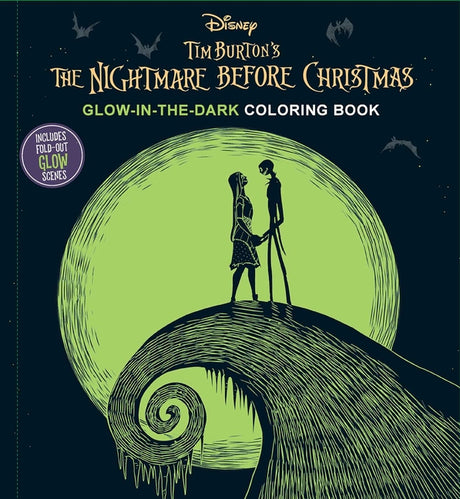 Disney Tim Burton's the Nightmare Before Christmas Glow-In-The-Dark Coloring Book -- Editors of Thunder Bay Press, Paperback