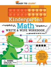 Ready to Learn Kindergarten Math Write & Wipe Workbook with Popper by Hale, Janet