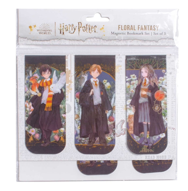Harry Potter: Floral Fantasy Magnetic Bookmark Set (Set of 5) -- Insight Editions, Other