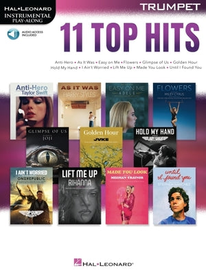 11 Top Hits for Trumpet Instrumental Play-Along - Book with Online Audio by