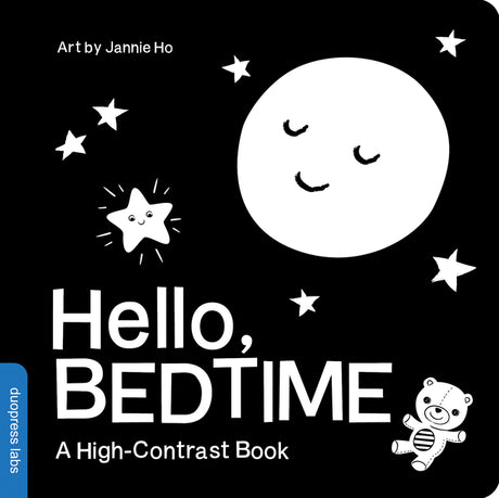 Hello, Bedtime: A Perfect High-Contrast Black-And-White Board Book for a Baby Shower Gift to Newborns and Babies -- Duopress Labs, Board Book