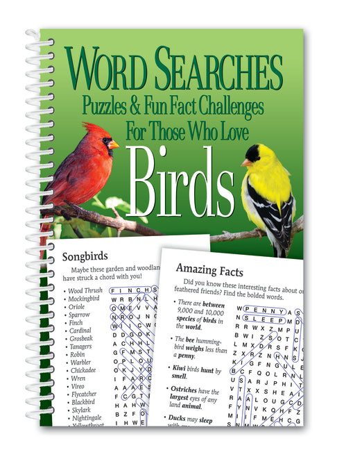 Word Searches, Puzzles and Fun Facts for Those Who Love Birds by Editors, Product Concept