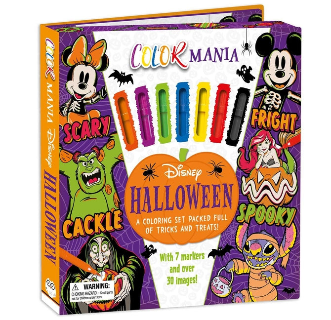Disney Halloween: Colormania: A Coloring Set Packed Full of Tricks and Treats, Including 7 Markers and 30 Images! -- Igloobooks, Other