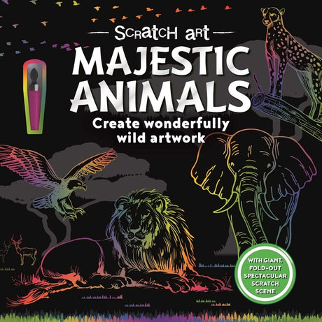 Scratch Art Majestic Animals: Create Wonderfully Wild Artwork -- Igloobooks, Paperback